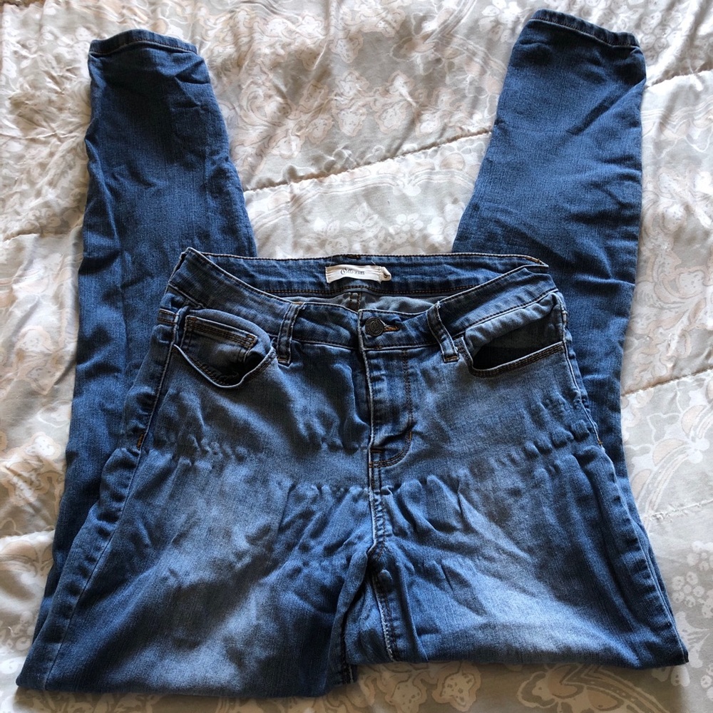 Blue Skinny Stretch Jeans / Jeggings, Size 9